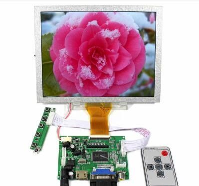 6bit 8bit TFT HD exhiben Ej080na-05a antideslumbrante monitor LCD de 8 pulgadas